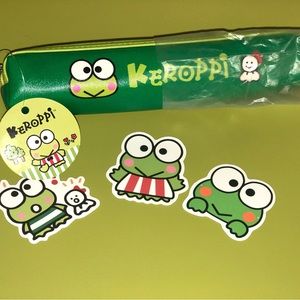 Sanrio Keroppi Slim Pencil Pouch NEW!